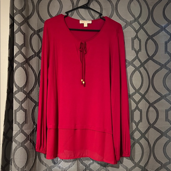 MICHAEL Michael Kors Fuchsia Long Sleeve Tunic - Picture 1 of 13